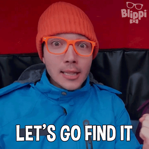 Let'S Go Find It Blippi GIF - Let'S Go Find It Blippi Blippi Wonders - Educational Cartoons For Kids GIFs