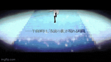 a pixelated image of a person walking down a staircase with the words imgflip.com in the lower right corner
