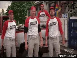 a group of men wearing cerbone shirts are standing next to each other