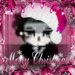 a christmas card with a girl wearing a santa hat and the words merry christmas on the bottom