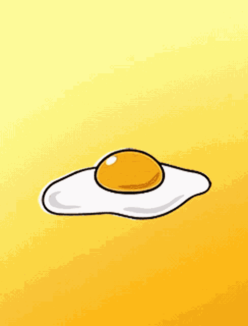 a cartoon drawing of a chicken laying on a plate .