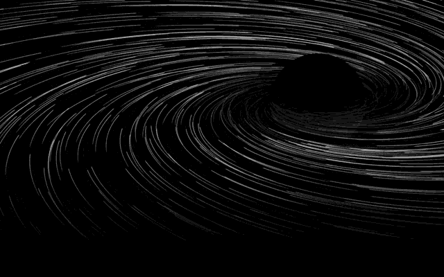 a black and white photo of a black hole
