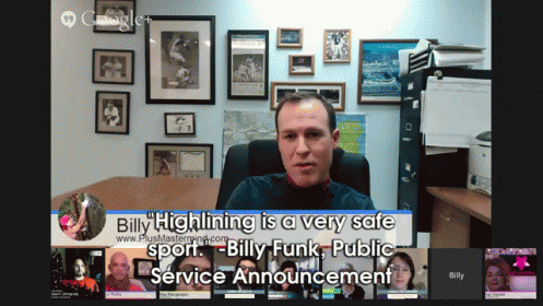 A Quick Disclaimer From The #extremenetworker Billy Funk, "Highlining Is A Very Safe Sport." GIF - Extremenetworker Billyfunk New Years2014 GIFs