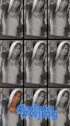a collage of black and white photos of a woman with a white veil on her head .