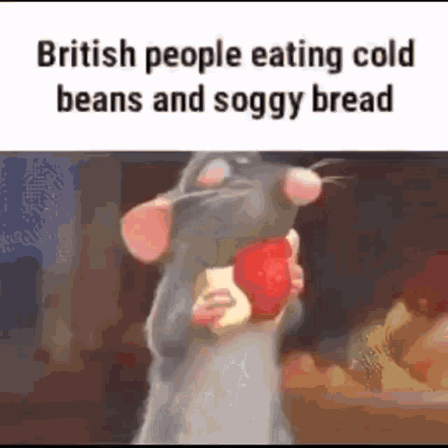 a rat is holding a red apple in its mouth and eating it .