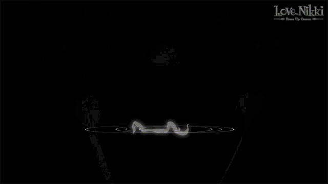 a black background with a white circle and the words love nikki on the bottom