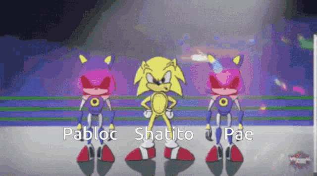 pabloc shaito and pae are standing next to each other in a cartoon