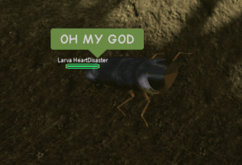 a pink cartoon character is flying through the air in a video game .