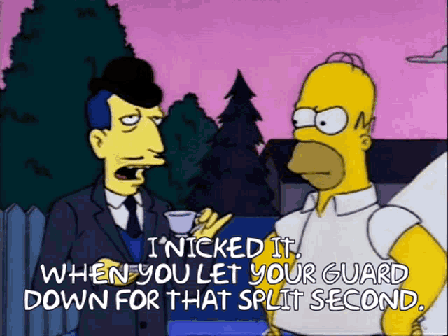 Simpsons Nicked It GIF - Simpsons Nicked It Stole GIFs