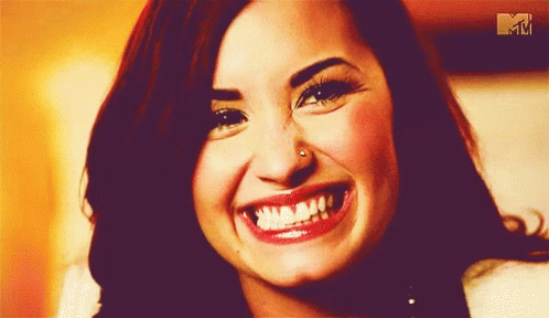 Demi Lovato Smile GIF