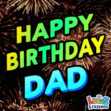a happy birthday dad lucas and friends greeting card