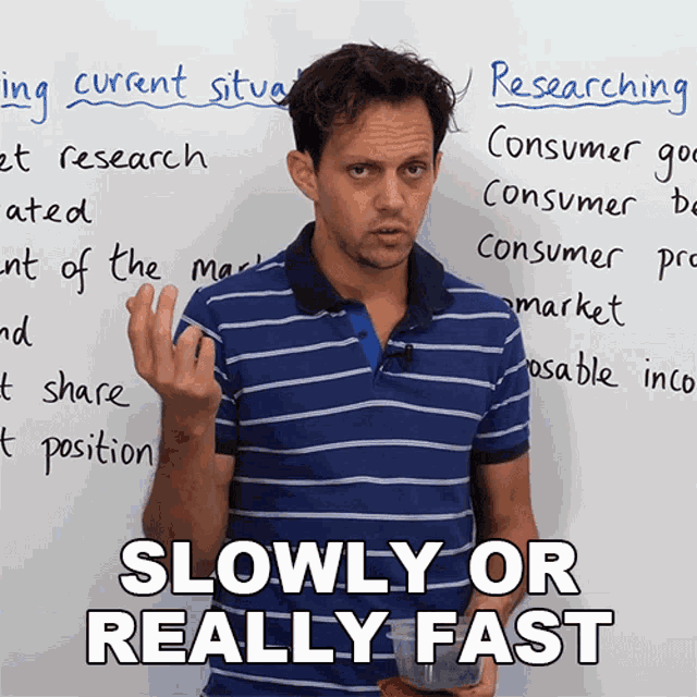 Slowly Or Really Fast Benjamin GIF - Slowly Or Really Fast Benjamin Engvid GIFs
