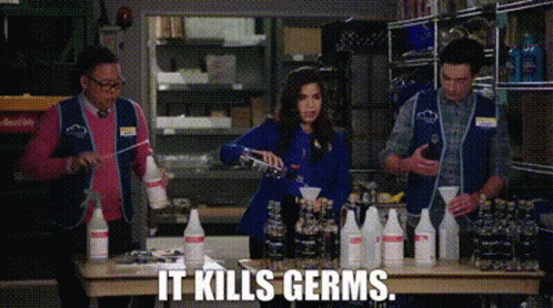 Superstore Amy Sosa GIF - Superstore Amy Sosa It Kills Germs GIFs