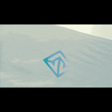 a white flag with a blue triangle on it