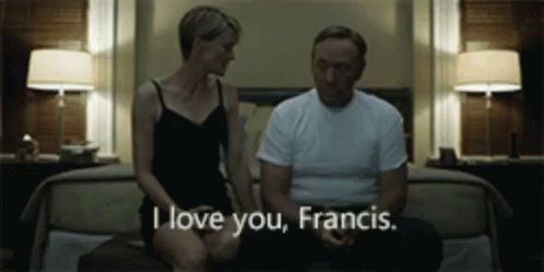 House Of Cards Frank And Claire Underwood GIF - House Of Cards Frank And Claire Underwood Marriage GIFs