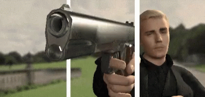 Justin Bieber Morphin GIF - Justin Bieber Morphin Gun GIFs