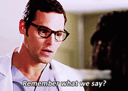 Greys Anatomy Alex Karev GIF - Greys Anatomy Alex Karev Remember What We Say GIFs