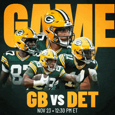the green bay packers are playing the detroit lions on nov 23