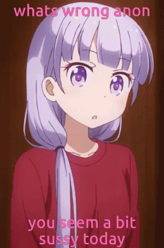 Whats Wrong Anon You Seem A Bit Sussy Today Aoba GIF - Whats Wrong Anon You Seem A Bit Sussy Today Aoba New Game GIFs