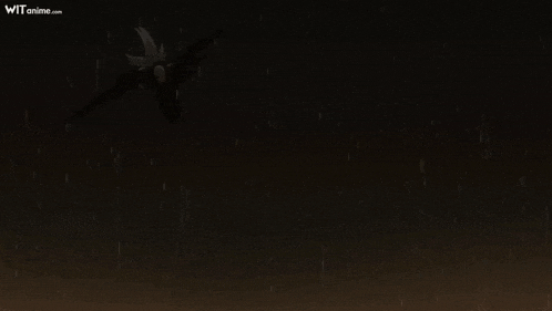 a person holding a sword in the dark with witanime.com written on the bottom left