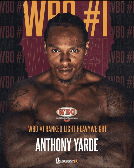 anthony yarde is # 1 ranked light heavyweight in the wbo
