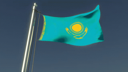 Kazakhstan Flag GIF - Kazakhstan Flag Flag Waver GIFs