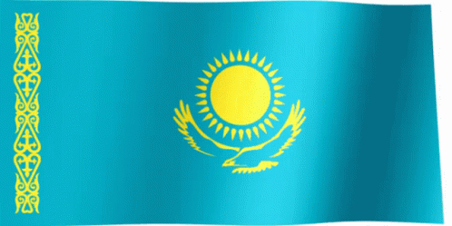 Kazakistan Flag GIF - Kazakistan Flag Flag Of Kazakistan GIFs