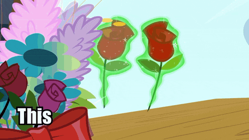 a bunch of flowers with the word this on the bottom right
