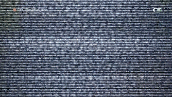 a recording device shows a gray background with a few white dots