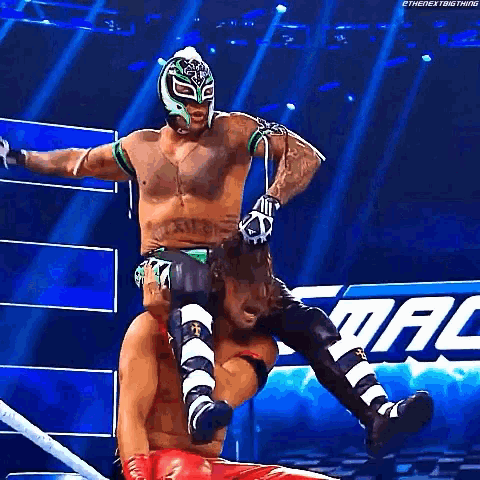 Rey Mysterio Shinsuke Nakamura GIF