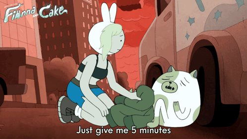 Just Give Me Five Minutes Fionna Campbell GIF - Just Give Me Five Minutes Fionna Campbell Cake GIFs