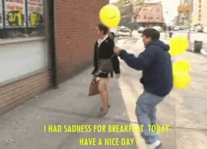 Balloon Kindness GIF - Balloon Kindness Sadness For Breakfast Today GIFs