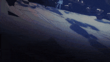 a shadow of a person is cast on a surface
