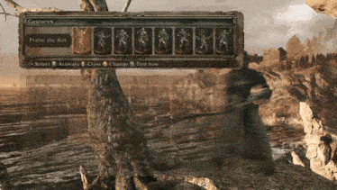 a screenshot of a video game that says gestures on the top