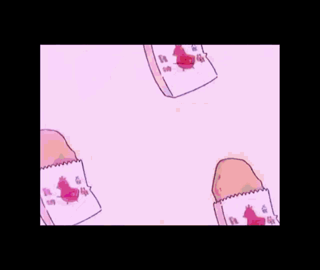 a close up of a girl 's breasts in a pink and white shirt
