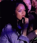 Listening To A Boring Story GIF - Rihanna Popcorn Bored GIFs