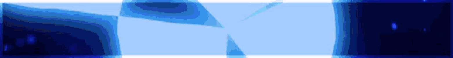 a blue background with a white border and a blue triangle in the middle