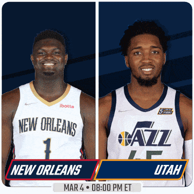 the new orleans and utah basketball teams are playing on march 4th