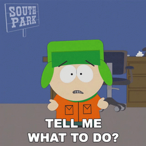 Tell Me What To Do Kyle Broflovski GIF - Tell Me What To Do Kyle Broflovski South Park GIFs