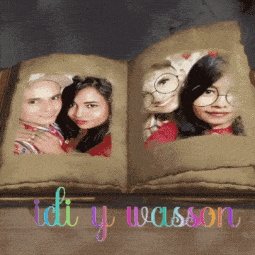 a book is open to a page that says ' idli y wasson ' on it