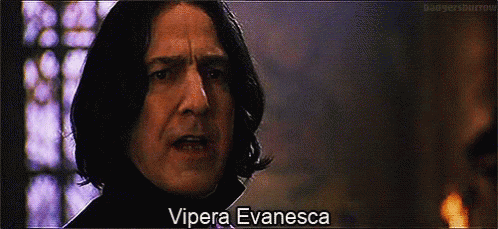 Piton Vipera Evanesca GIF - Severus Snape Harry Potter Viper GIFs