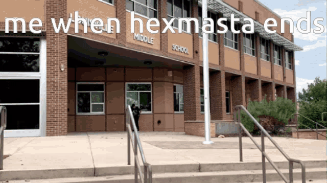 a brick building with the words middle school on it