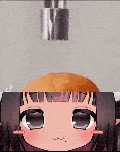 a close up of a person 's hand touching a cookie and a close up of a person 's face