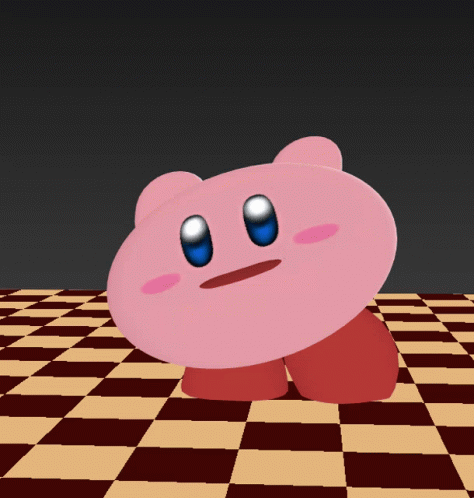Kirby Derp GIF - Kirby Derp Spin GIFs