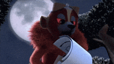 a stuffed animal is holding a piece of paper in its mouth