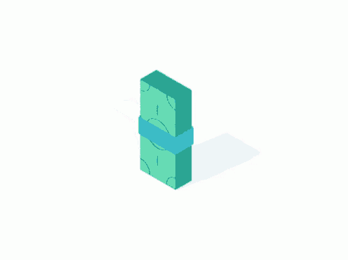 a stack of money is shown in an isometric view