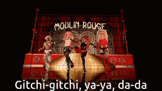 a sign that says moulin rouge on it