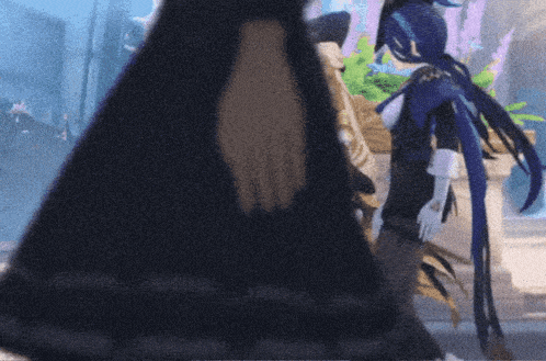 a blurred image of a video game character with the word t.v.m. on the bottom