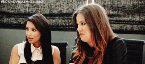 Chloe Is Disgusted - Sisters GIF - Keeping Up With The Kardashians Chloe Kardashian Kim Kardashian GIFs