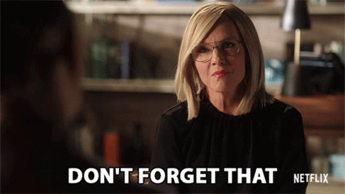 Dont Forget That Rachael Harris GIF - Dont Forget That Rachael Harris Linda Martin GIFs